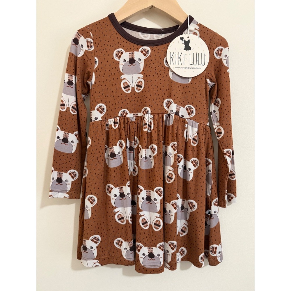 Girl's‎ Bamboo Kiki + Lulu Teddy Bear Dress Size 3T SKU 0142
